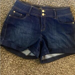 Stretch denim shorts size 10
